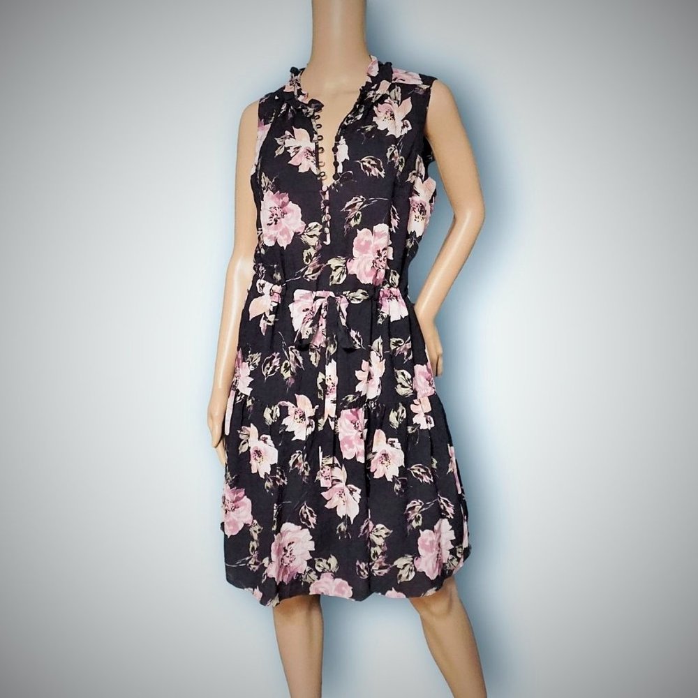 Rebecca Taylor Magnolia Floral Silk Dress SZ.4 NEW